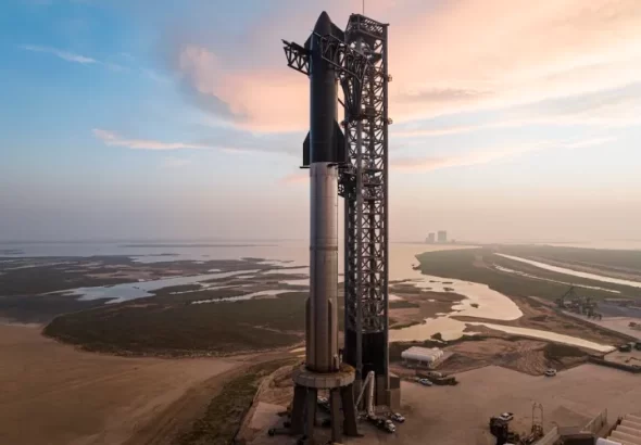 SpaceX's Starship Launch: 360° Video from Tower